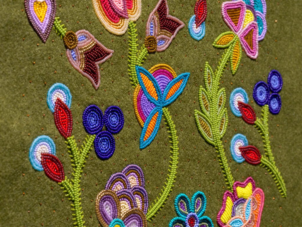 image for Jean Marshall, Don't Forget To Love Yourself, Detail, Gikinoo'amaatowin--This Is All Learning, Art Gallery of Burlington. 2025. Photo Credit Darren Rigo